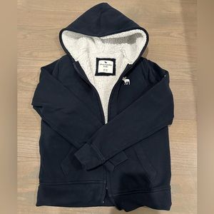 Abercrombie kids boys fleeced hoodie zipup